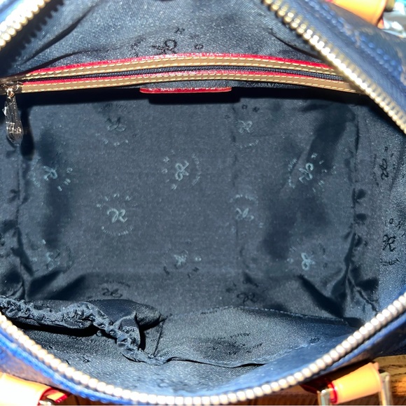 🦄Unicorn! RIONI Small Boston Bag in NAVY BLUE - Picture 7 of 15